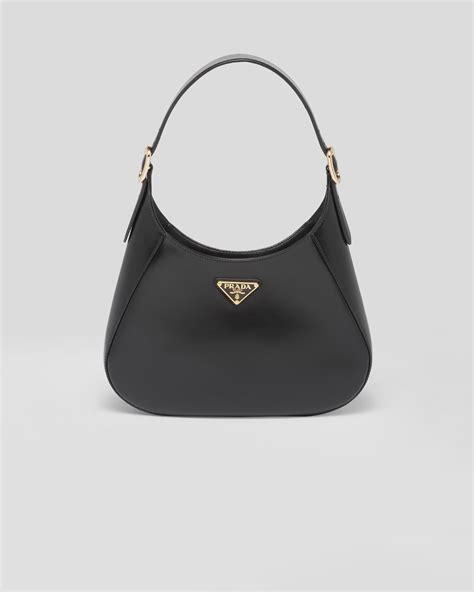 lg black leather prada bag|Prada bag black price.